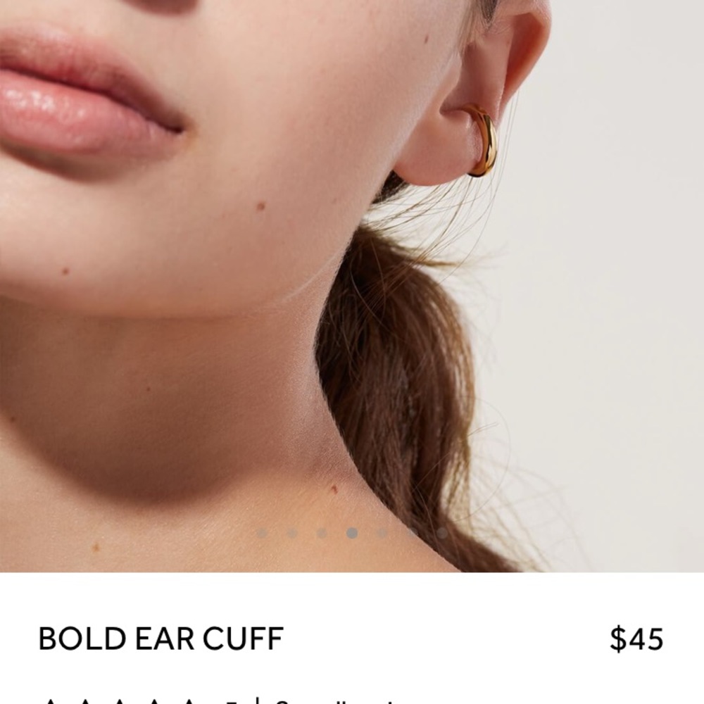 2 Gold Chunky Ear cuffs - Picture 14 of 15